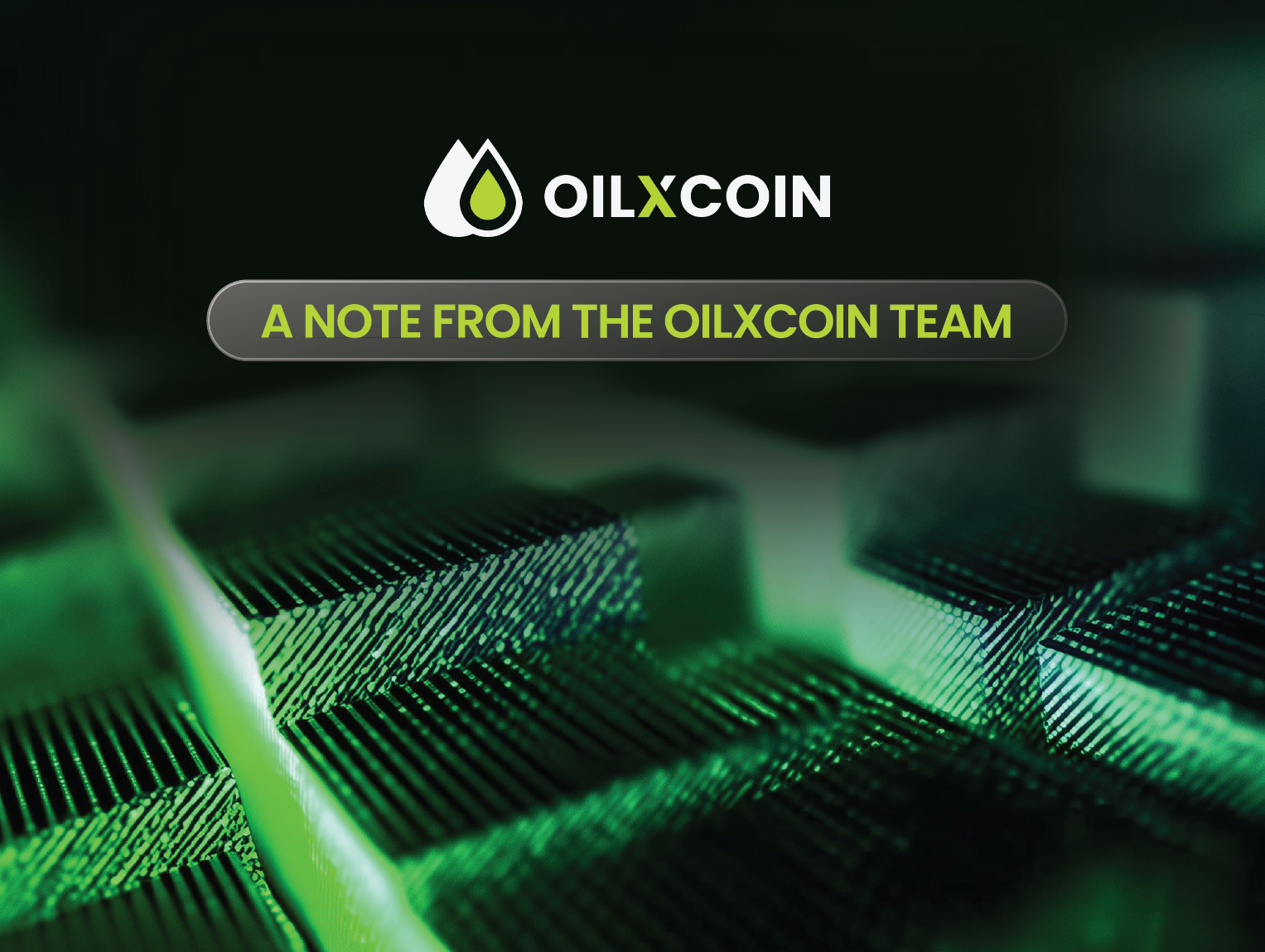 OilXCoin - GROUNDED IN REAL WORLD VALUE