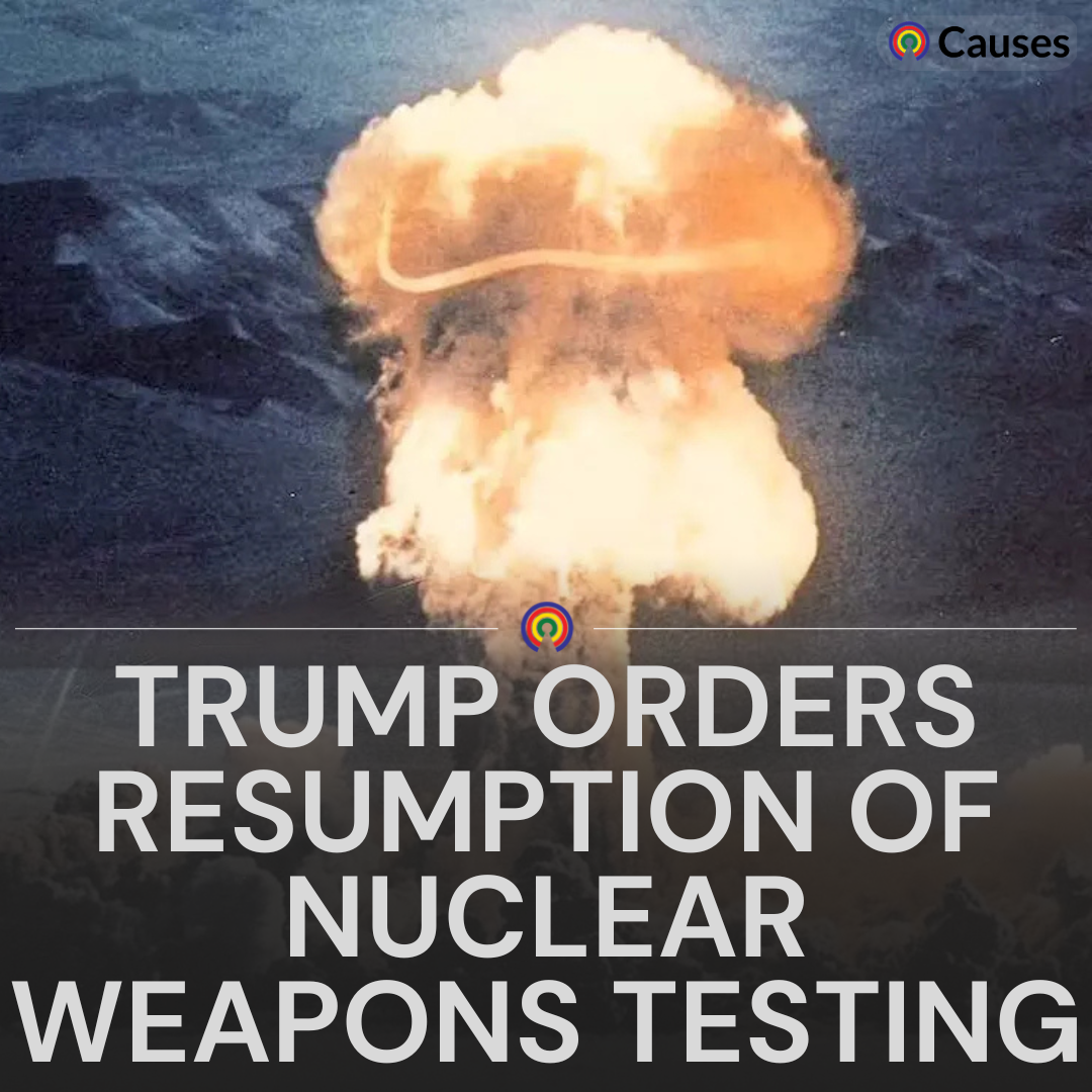 Trump resumes nuclear weapons testing