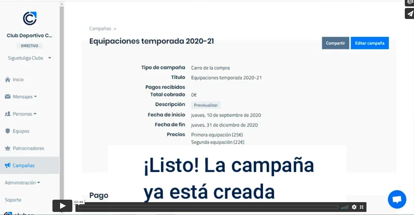 ¿Cómo se hace? Crear una campaña en Cluber