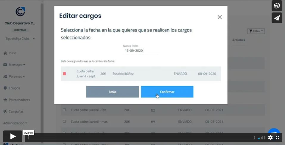 ¿Cómo se hace? Modificar o cancelar cargos en Cluber