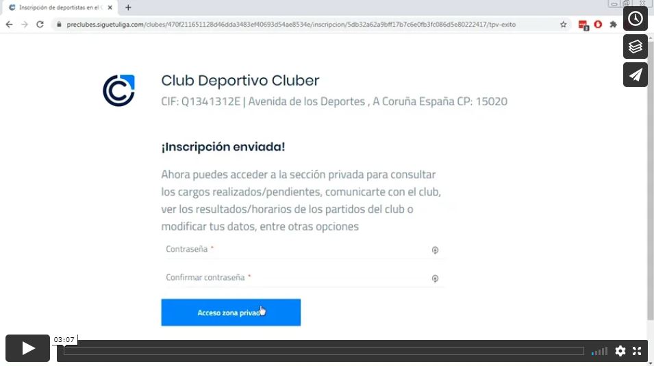 Tutorial ¿Cómo inscribir a un deportista en un club?
