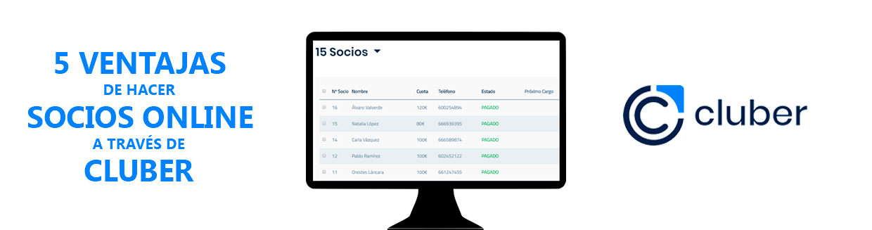 5 ventajas de hacer socios online a través de Cluber