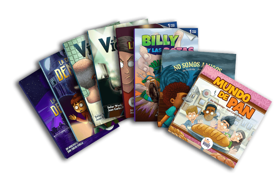 A picture of all Wooly's physical books