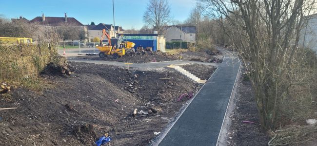 Gallowhill Link looking east
