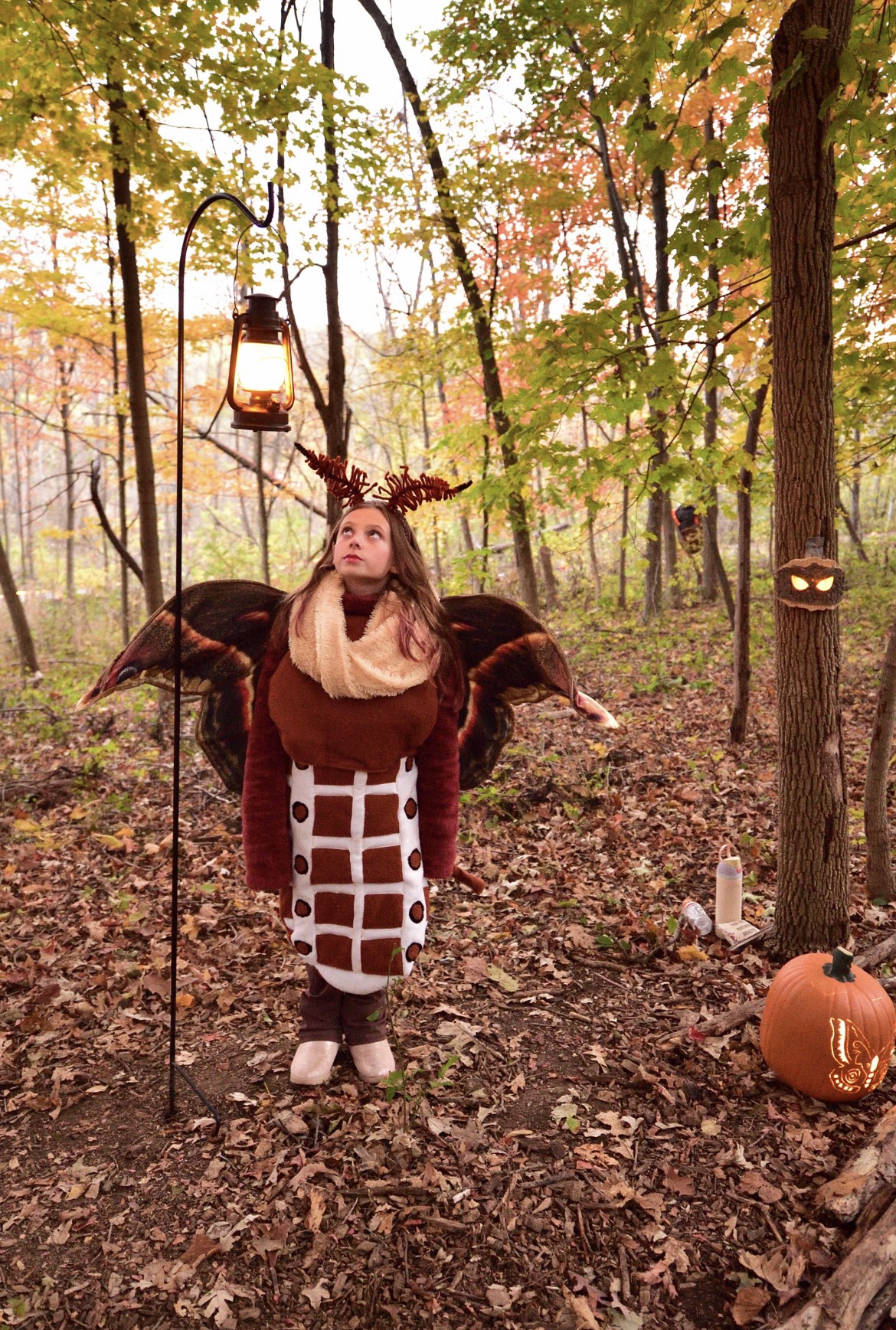 A moth character at Wehr Nature Center's Halloween Haunts