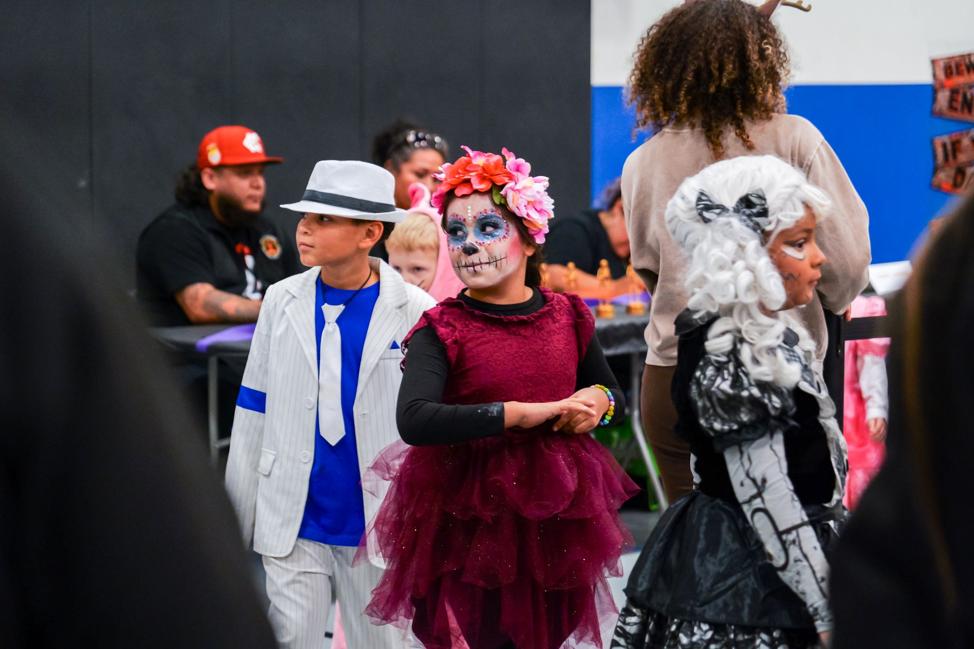 Children in the Costume Contest at the Kozy Community Center