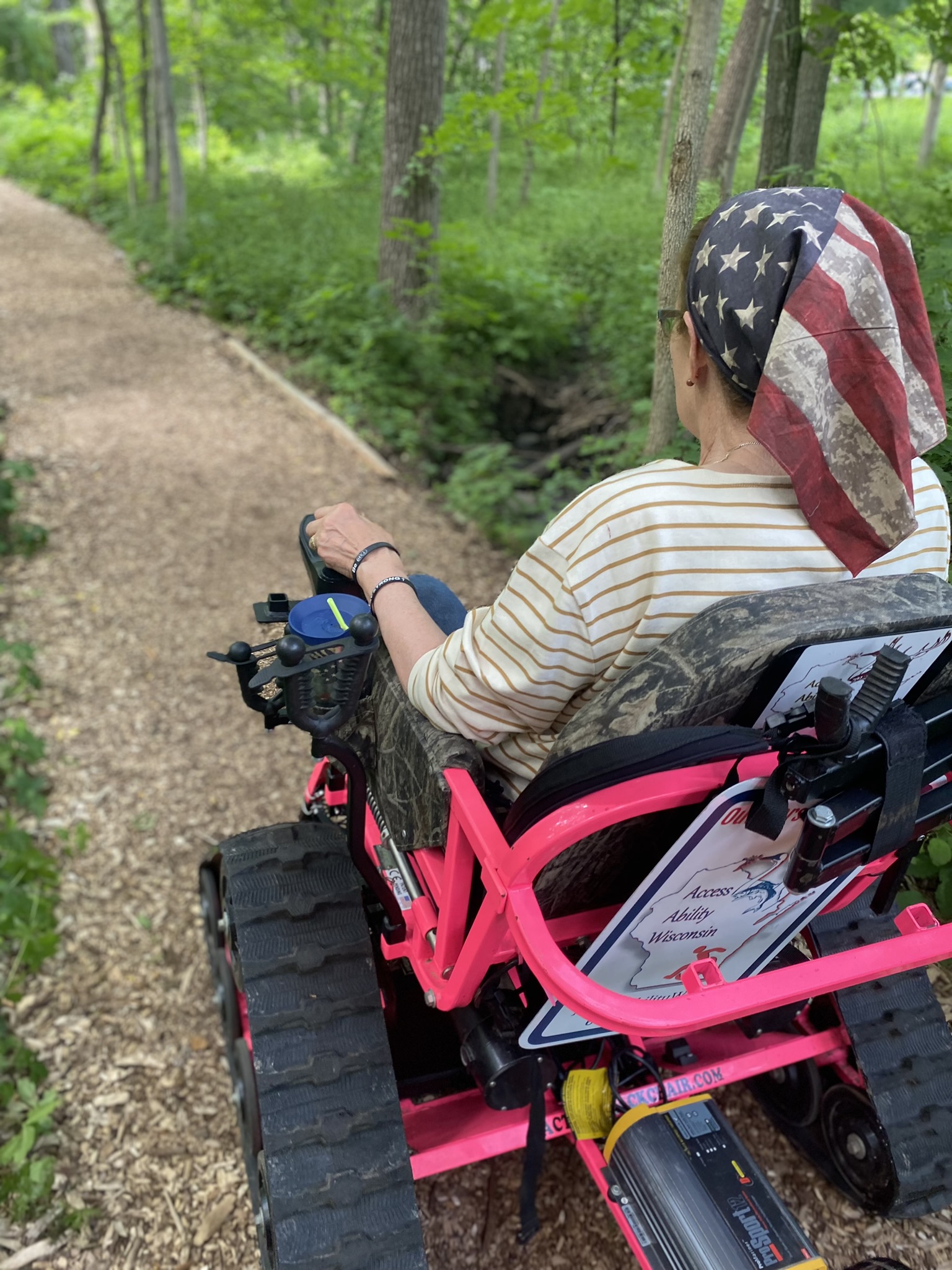 The All-Terrain Outdoor Wheelchair in use