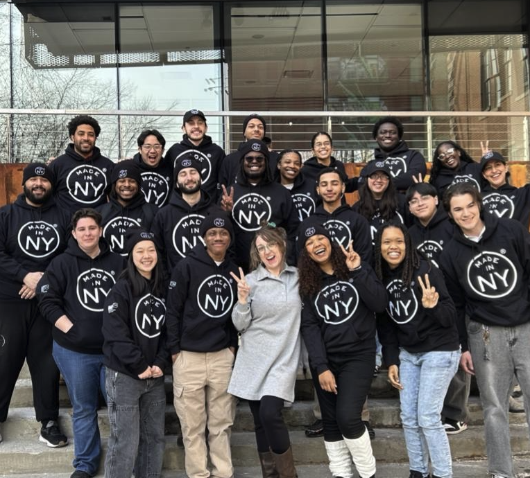 photo of made in ny production assistant training program graduates standing together