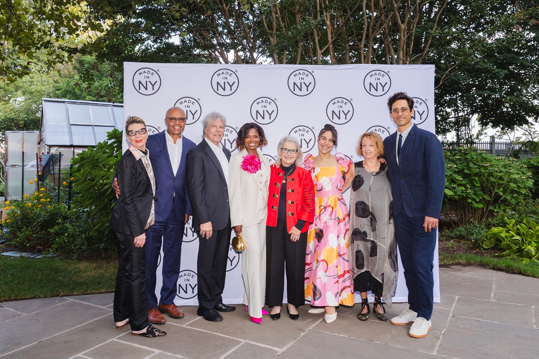 From left to right; MOME’s Carla Hoke-Miller, Deputy Mayor Adolpho Carrion, Ken Sunshine, LaChanze, MOME’s Commissioner Pat Kaufman, Patricia Delgado, Susan Feldman, Justin Peck