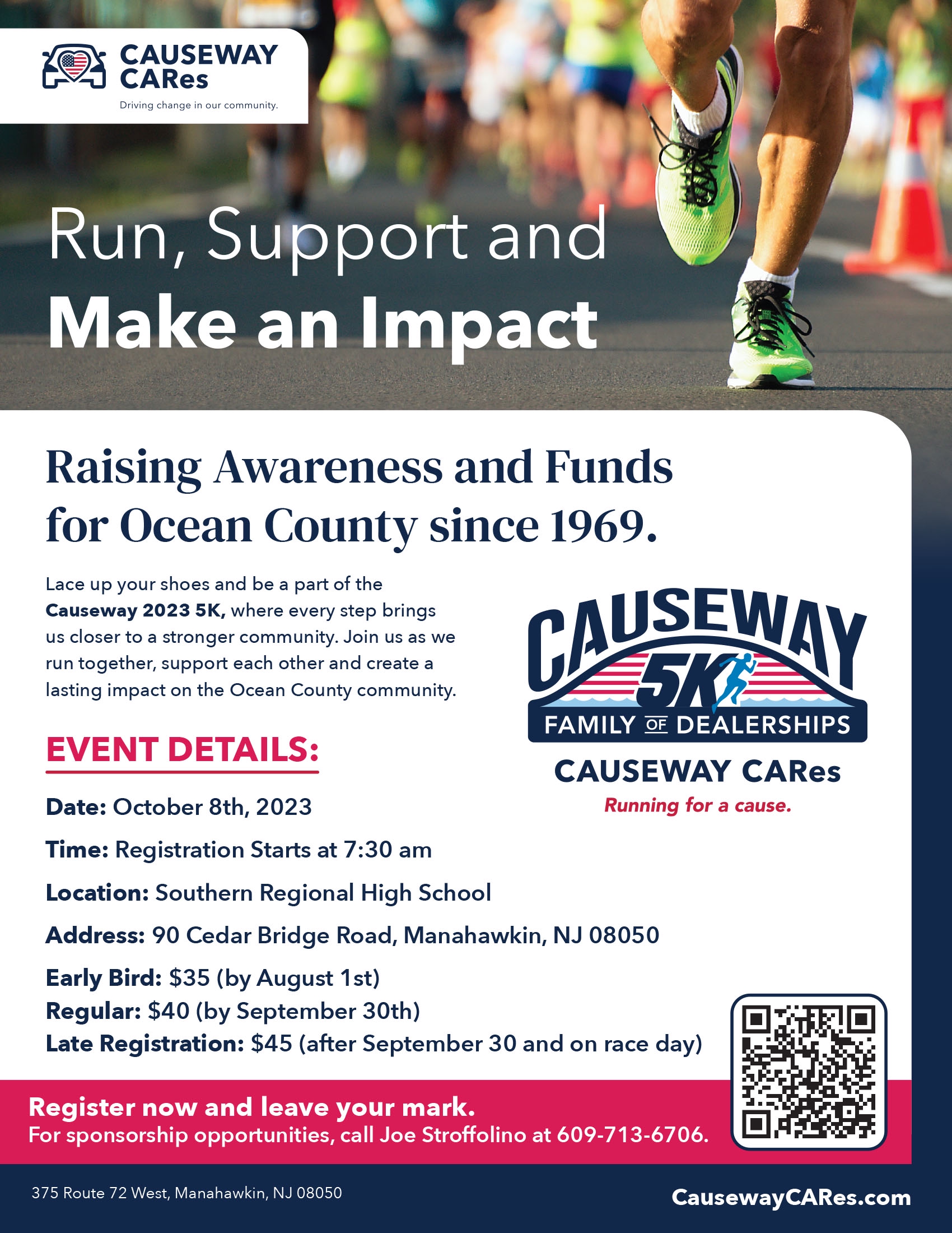 The 6th Annual Causeway CARes 5K Run and Walk 10/8