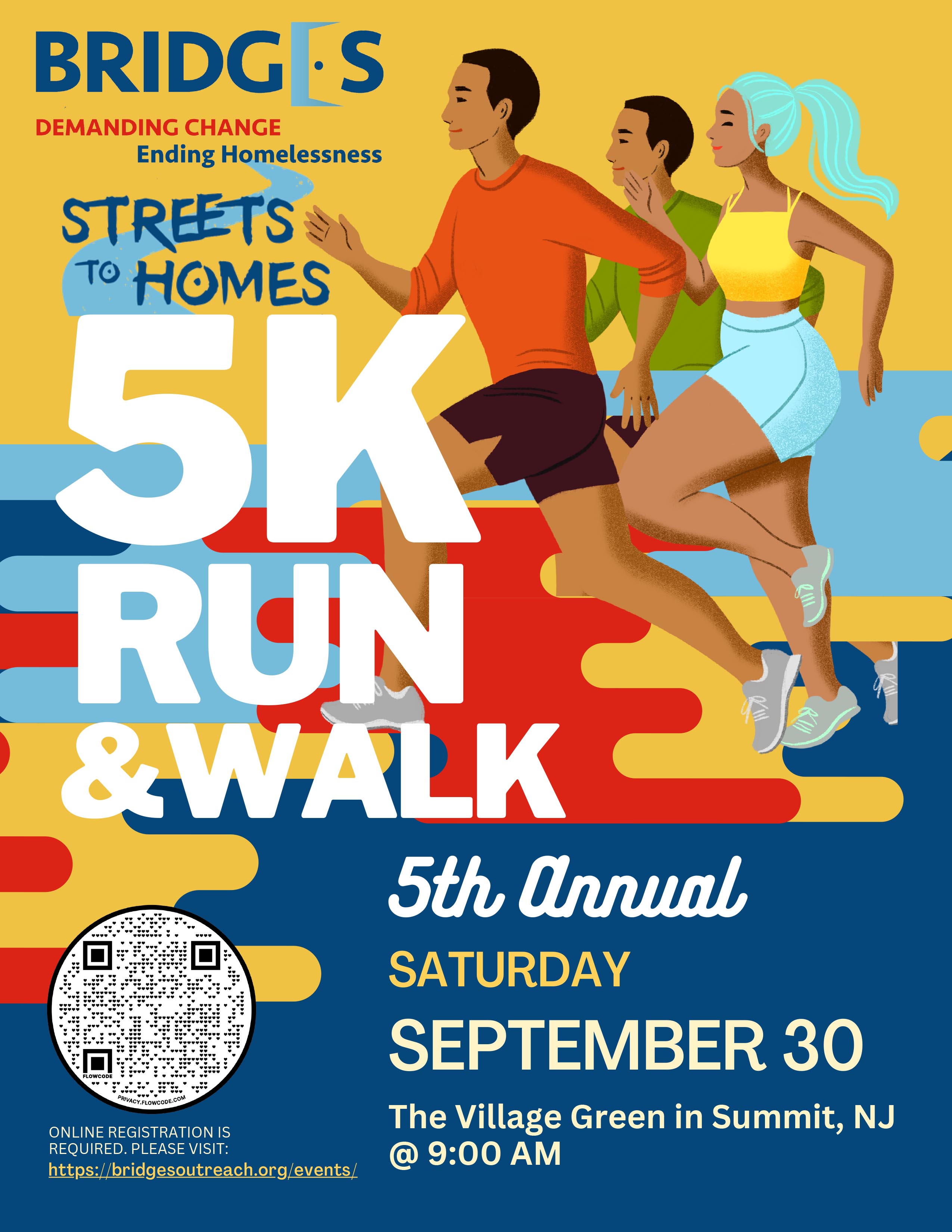 Streets to Homes 5K and Kids Fun Run is Saturday, September 30, 2023!