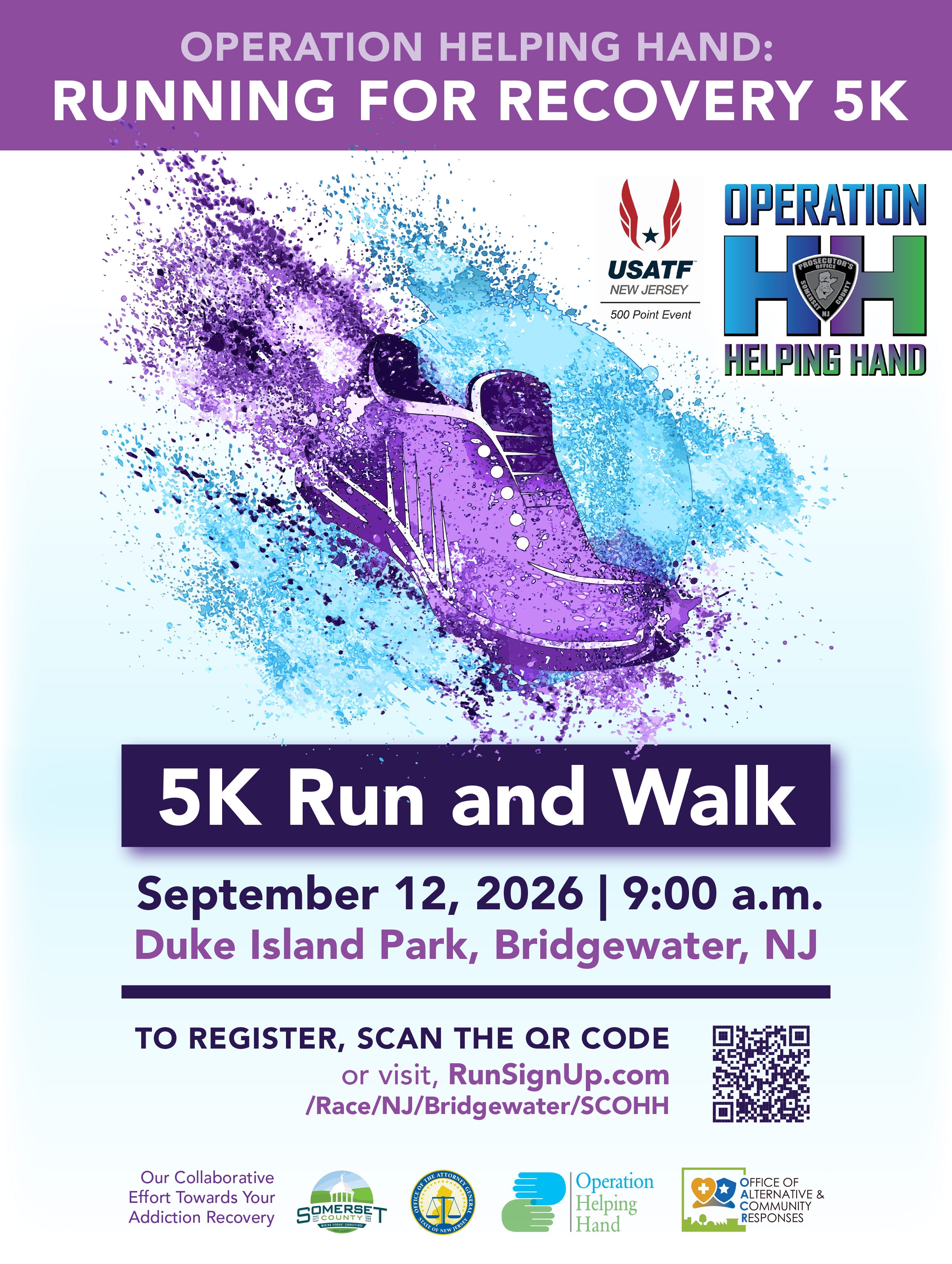 Somerset County Operation Helping Hand: Running for Recovery 5K Run and Walk