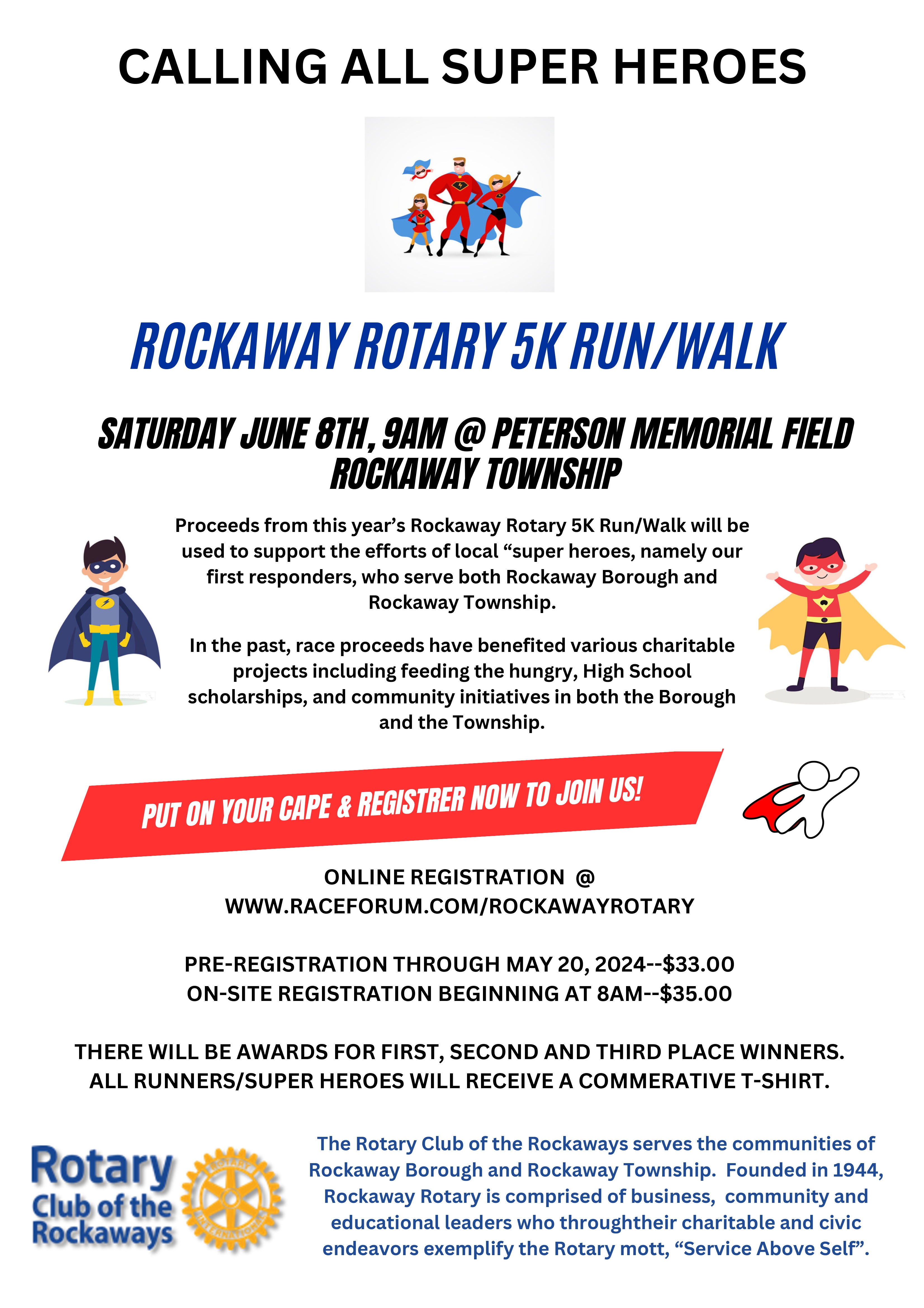 Rockaway Rotary Club 5K Race