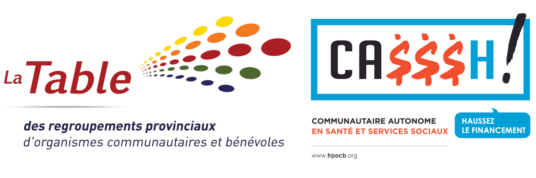 logo de la campagne CASH (communautaire autonome du domaine de la santé et des services sociaux)
