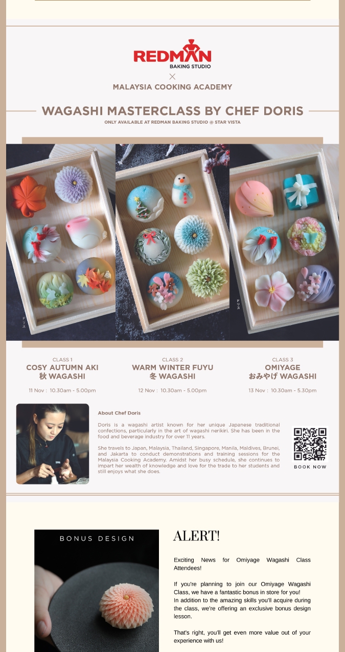 Discover the Art of Wagashi with a BONUS! RedMan