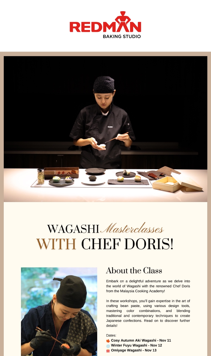 Discover the Art of Wagashi with a BONUS! RedMan