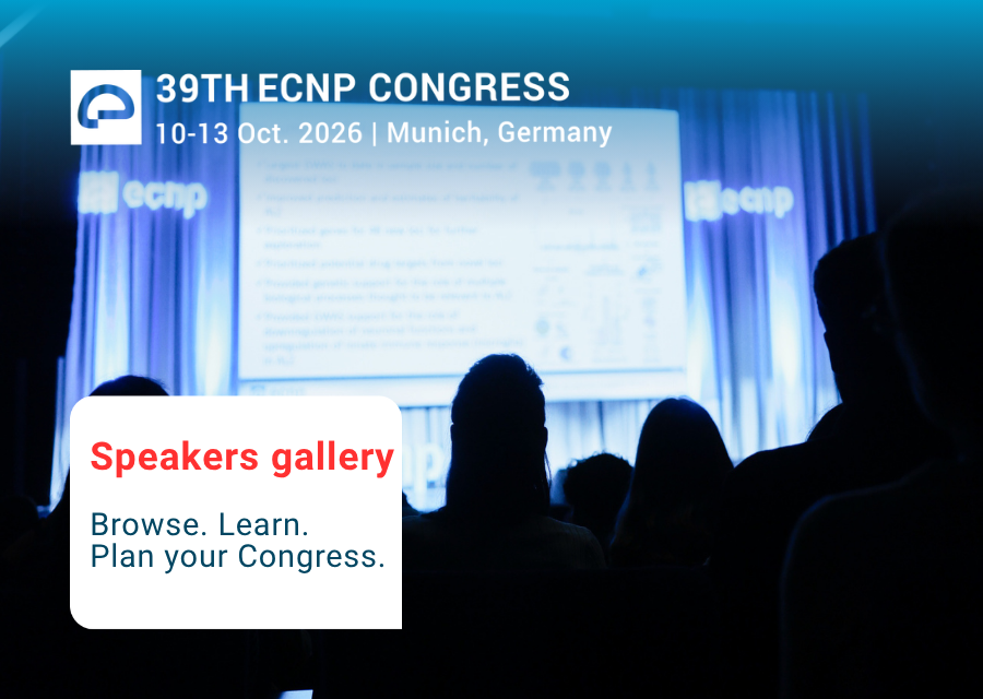 ECNP Congress 2026: speakers' gallery