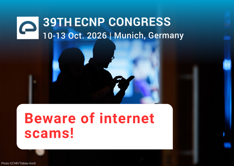 39th ECNP Congress 2026: beware of internet scams