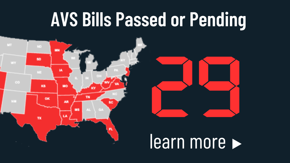 29 AVS Bills Passed or Pending