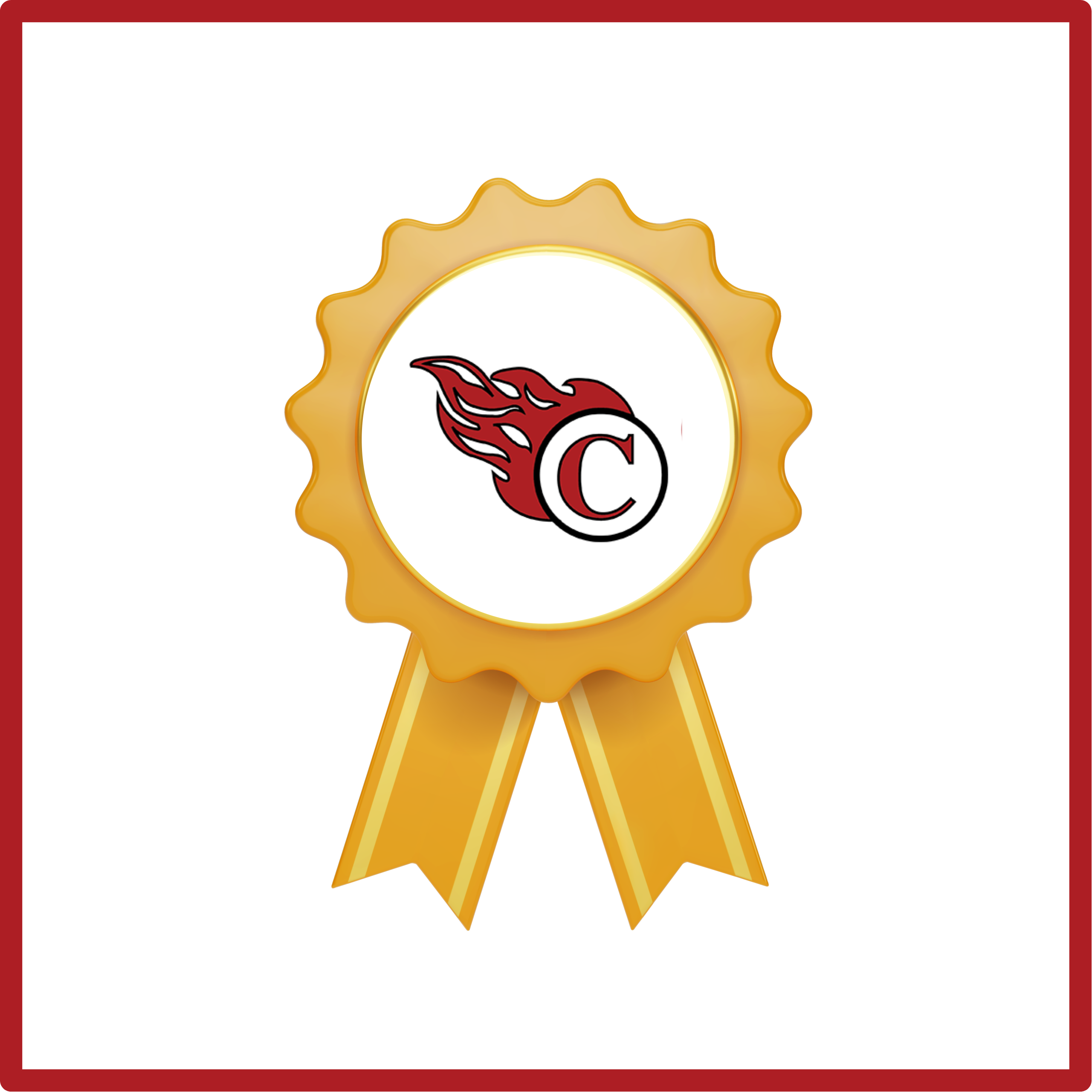 C logo on award badge