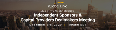 iGlobal - The Independent Sponsors & Capital Providers Dealmakers Meeting