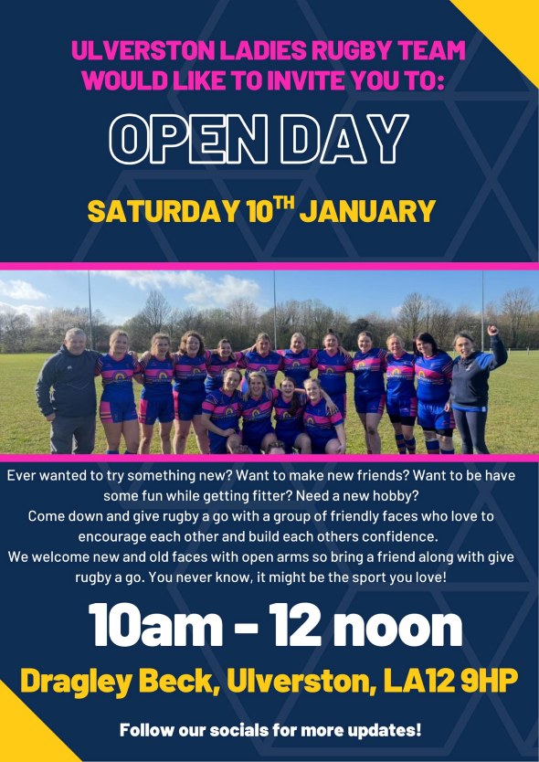 Ulverston ladies rugby open day