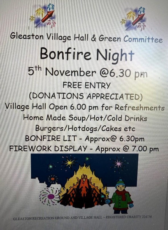 Gleaston bonfire