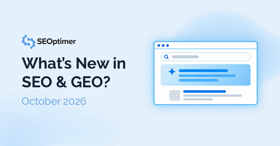 SEO and GEO News October 2026