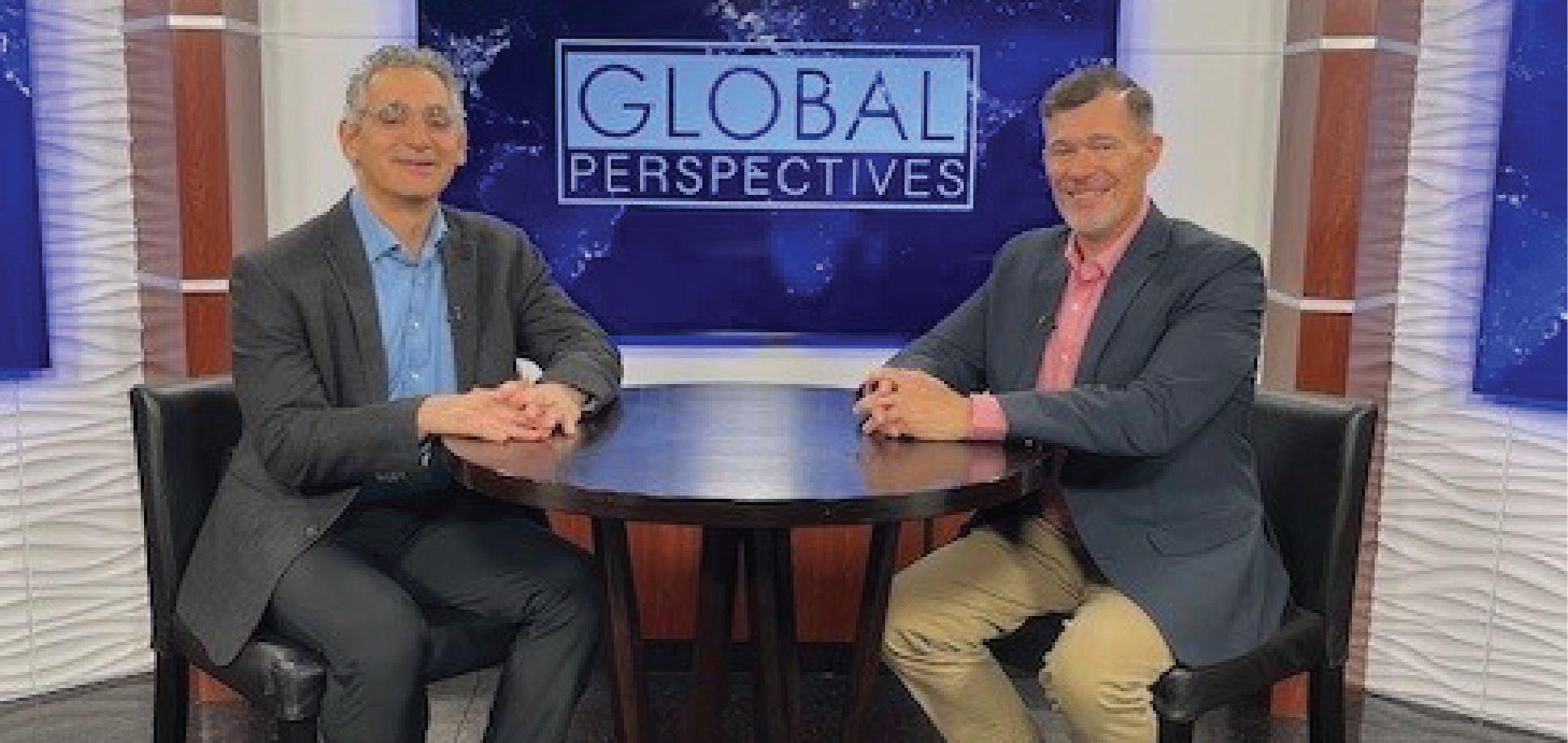 David Dumke and Larry Rubin at WUCF TV's Global Perspectives