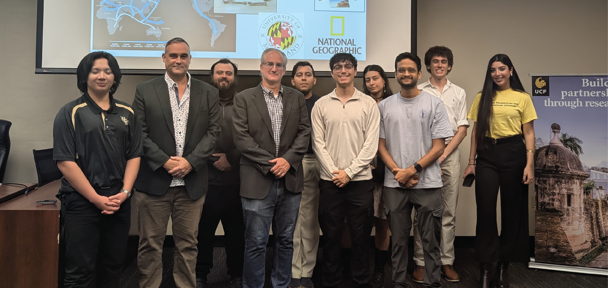 Picture of students with Miguel Vilar