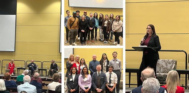 Collage of screening and talk by Rory Duffy, and Co-Director of Northern Ireland Alternatives, Debbie Watters on A Fragile Peace: An Ongoing Journey