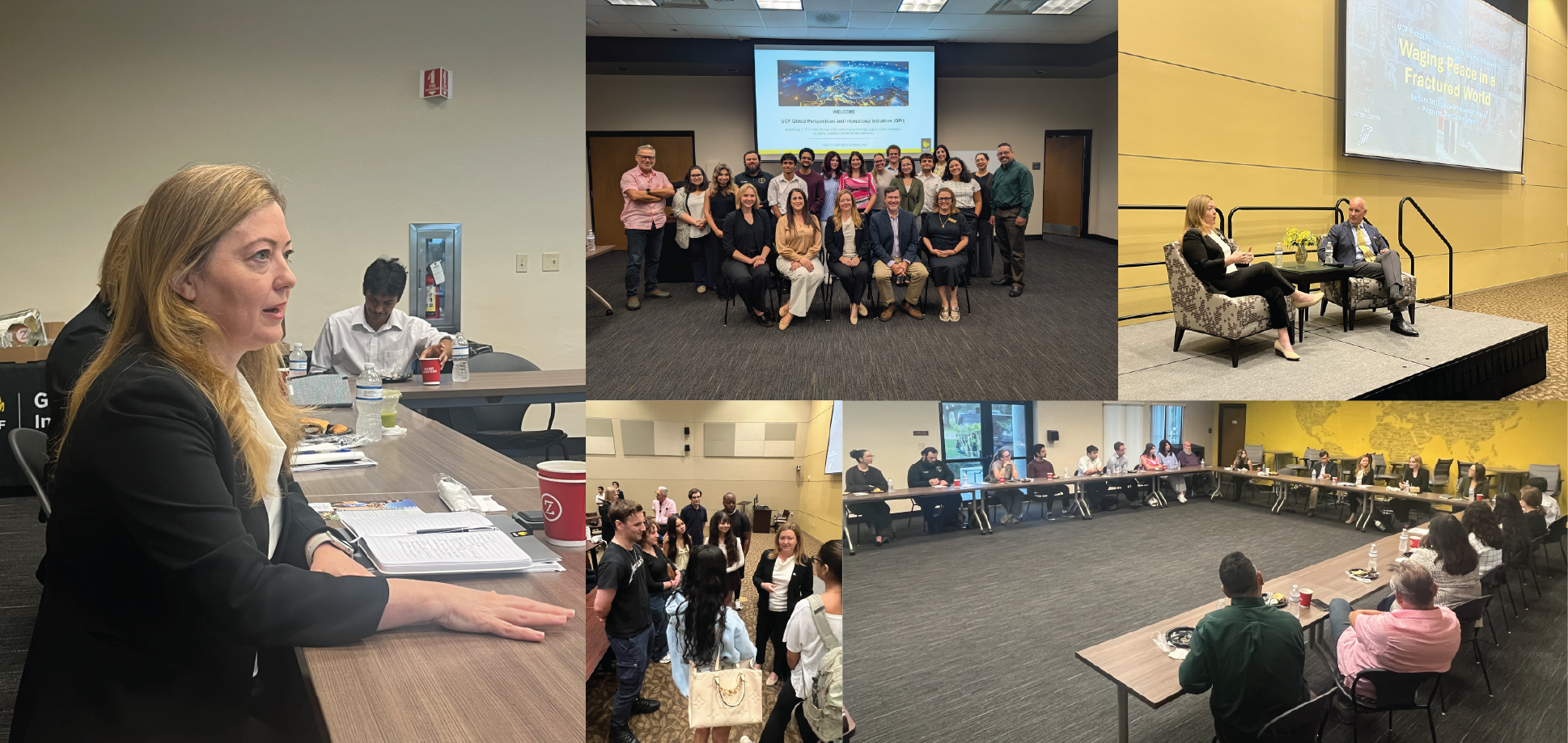 Pictures of Waging Peace in a Fractured World: Carter Center Peacebuilding Leader Visits UCF