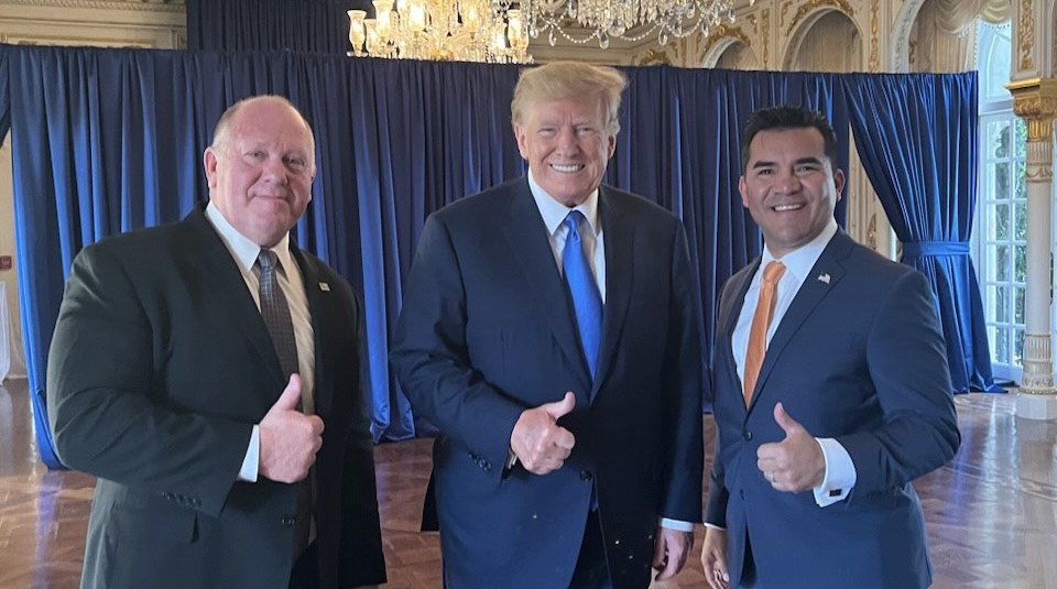 Tom Homan, Donald Trump, Victor Avila