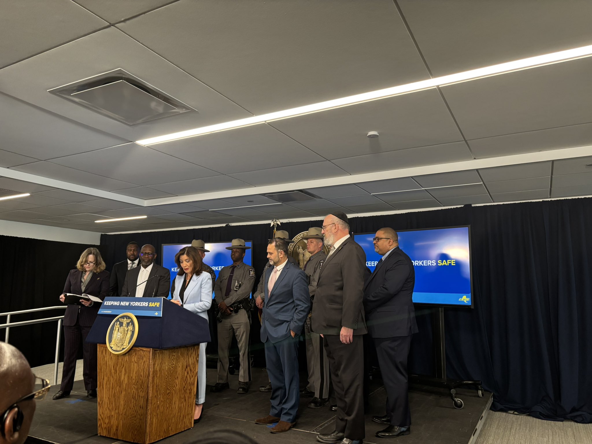 D.A. Bragg joined Governor Kathy Hochul as she announced new funding to help protect community-based organizations vulnerable to hate crimes. “These institutions – often the target of threats and harassment – play an essential part in the lives of our residents,” said D.A. Bragg.