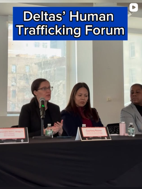 D.A. Bragg joined the North Manhattan Alumnae Chapter of Delta Sigma Theta for a panel discussing the realities of human trafficking in New York City and ways to raise awareness of this serious public safety issue.