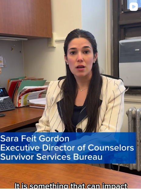 Recognizing Mental Health Awareness Month For Mental Health Awareness Month, we heard from Sara Feit Gordon, Executive Director of Counselors for our Survivor Services Bureau, about supporting survivors and witnesses of crime through free, high-quality mental health services.