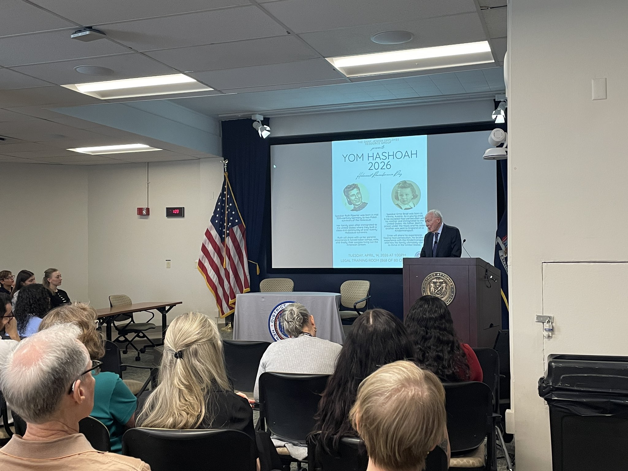 Recognizing Yom HaShoah In recognition of Yom HaShoah, we welcomed Holocaust survivors Ernie Brod and Ruth Plawner as they told their stories of hope and resilience.