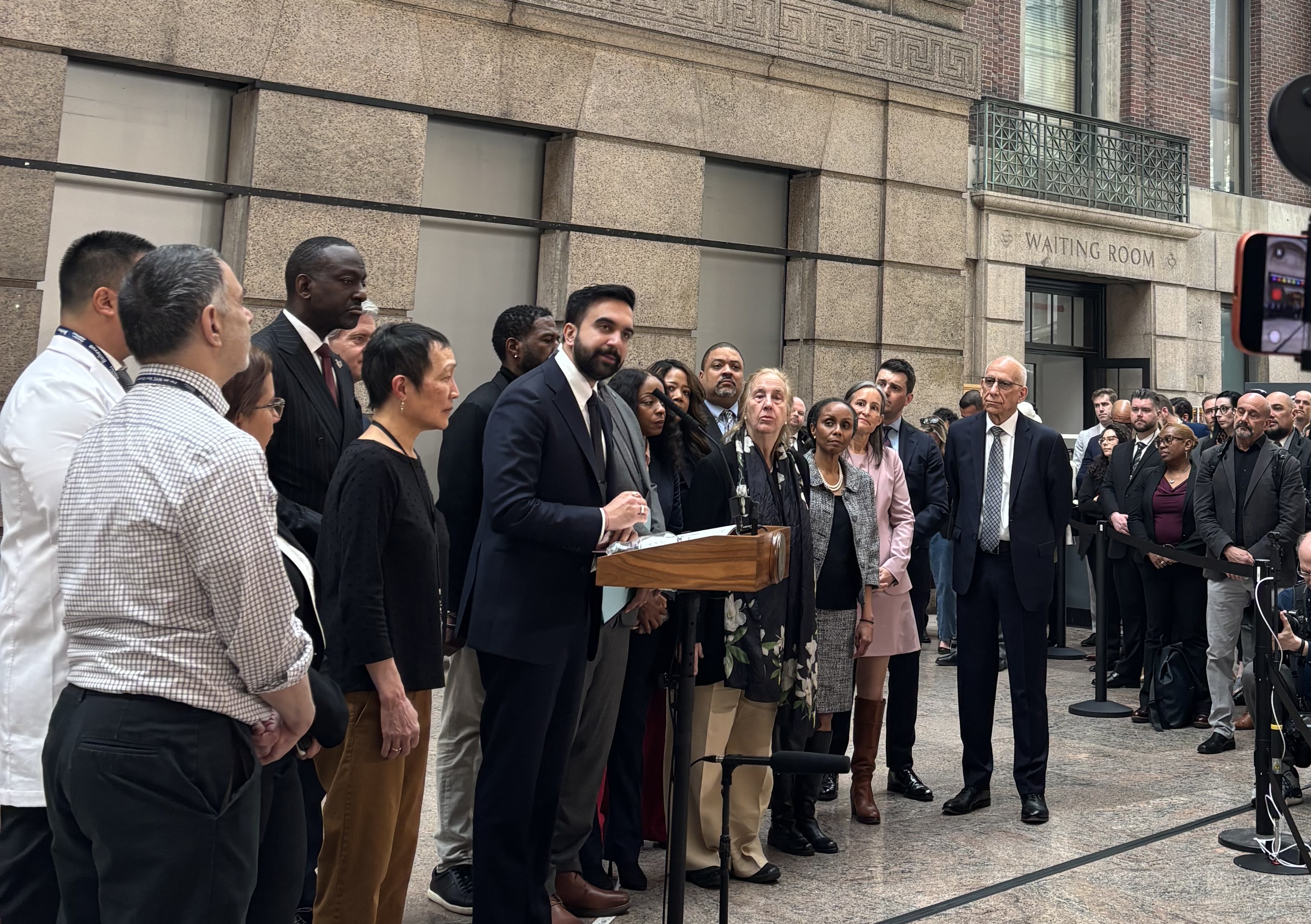 We joined Mayor Mamdani and other elected officials for the opening of the Outposted Therapeutic Housing Unit at Bellevue Hospital which will treat detained individuals with serious medical needs – a significant step toward closing Rikers.