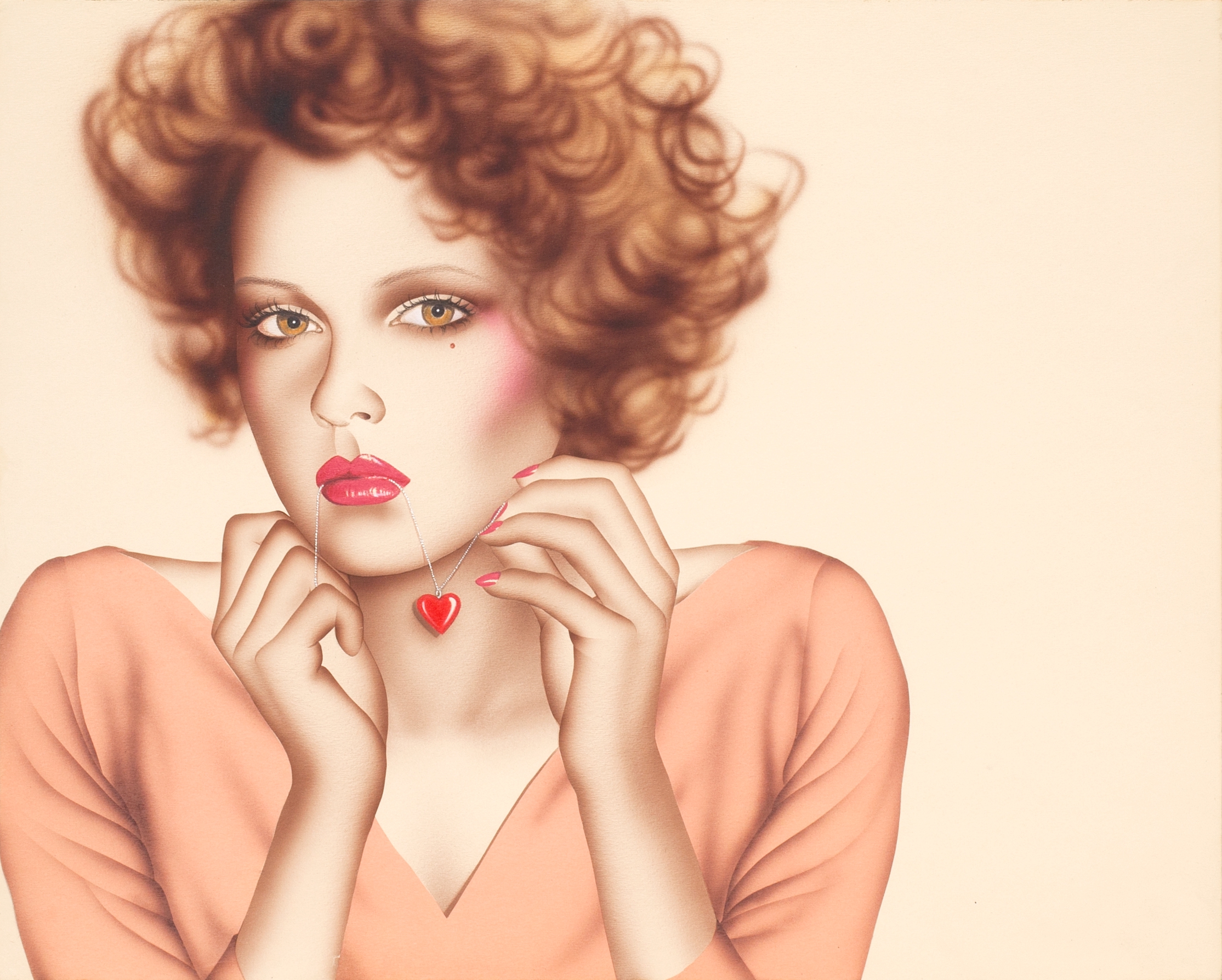 Harumi Yamaguchi
Pendant
1974
Acrylic on board 
H55.7 x W61 x D5.5 cm (incl. frame) 