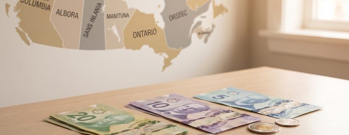Minimum Wage Map of Canada