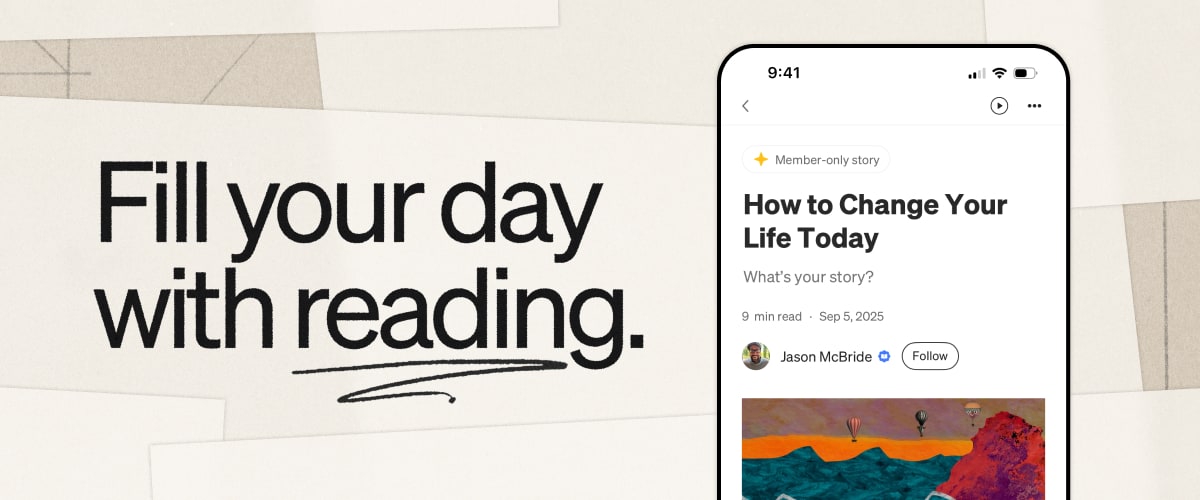 Fill your day with reading.