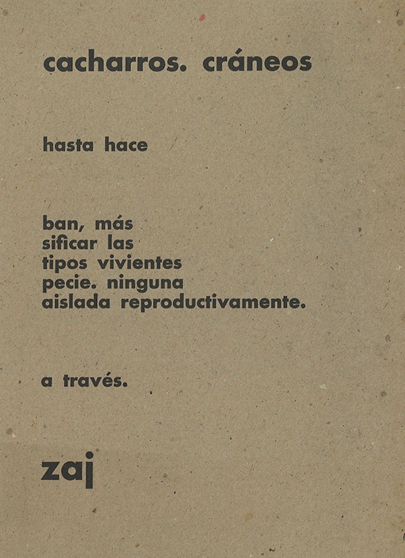 Cacharros. Cráneos, febrero de 1966