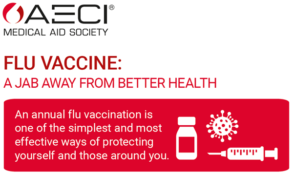 AECI Flu vaccine infographic header image May 2026