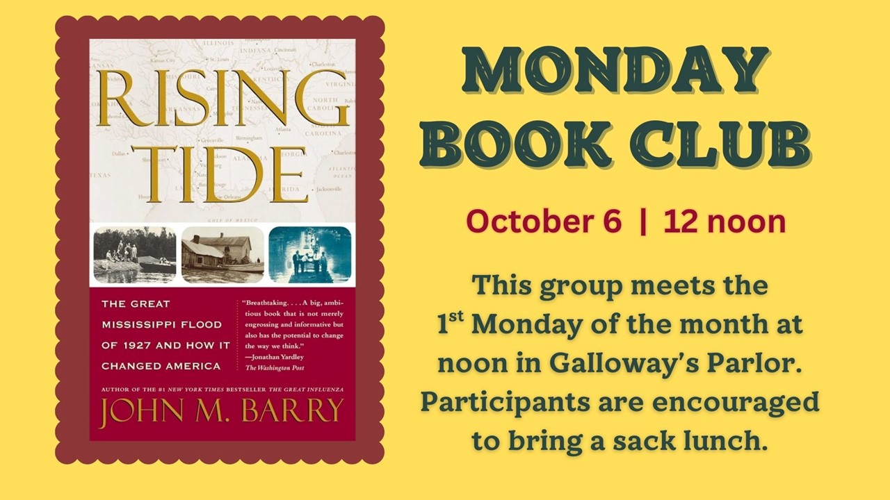 Monday Book Club - meets monthly