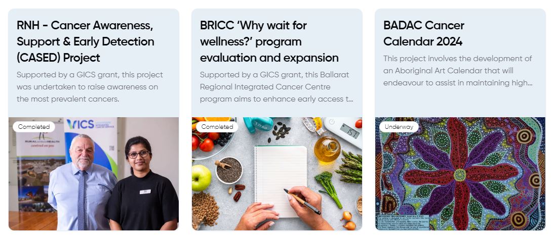 GICS projects link to website