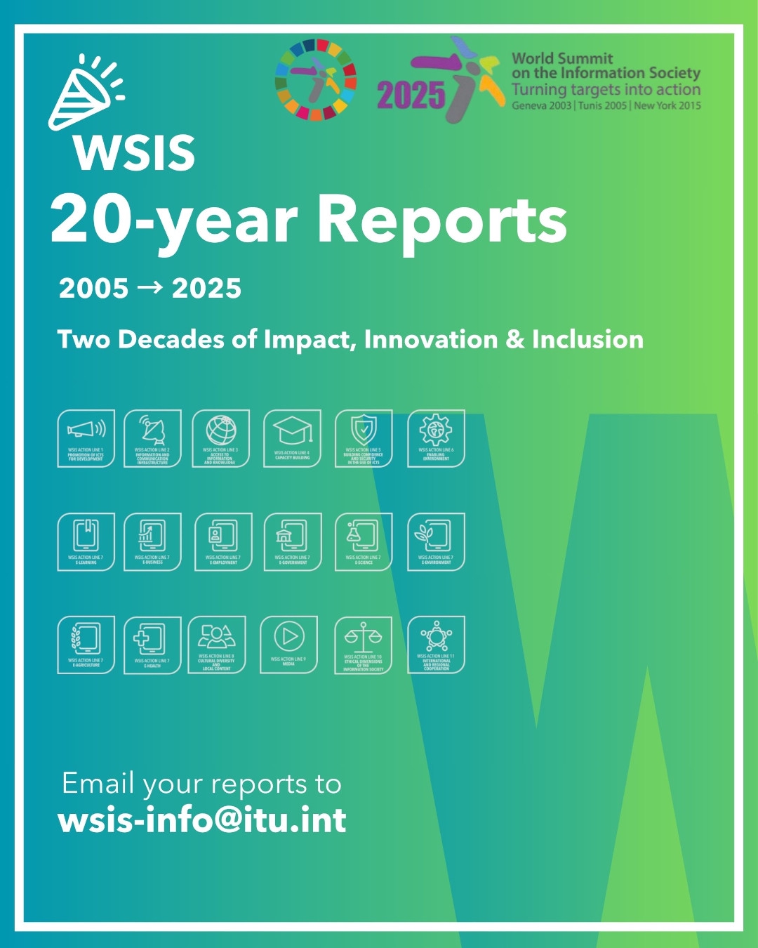 20-Year Reports on the Implementation of WSIS Outcomes