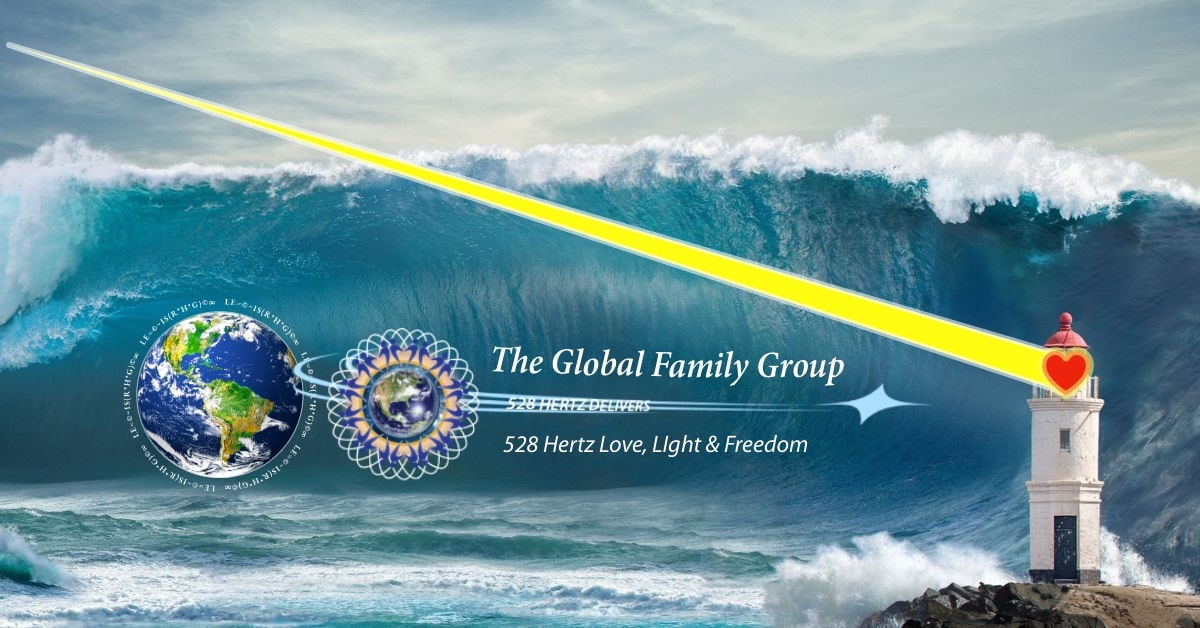 The Global FamilyGroup header for 528 hertz love, light and freedom