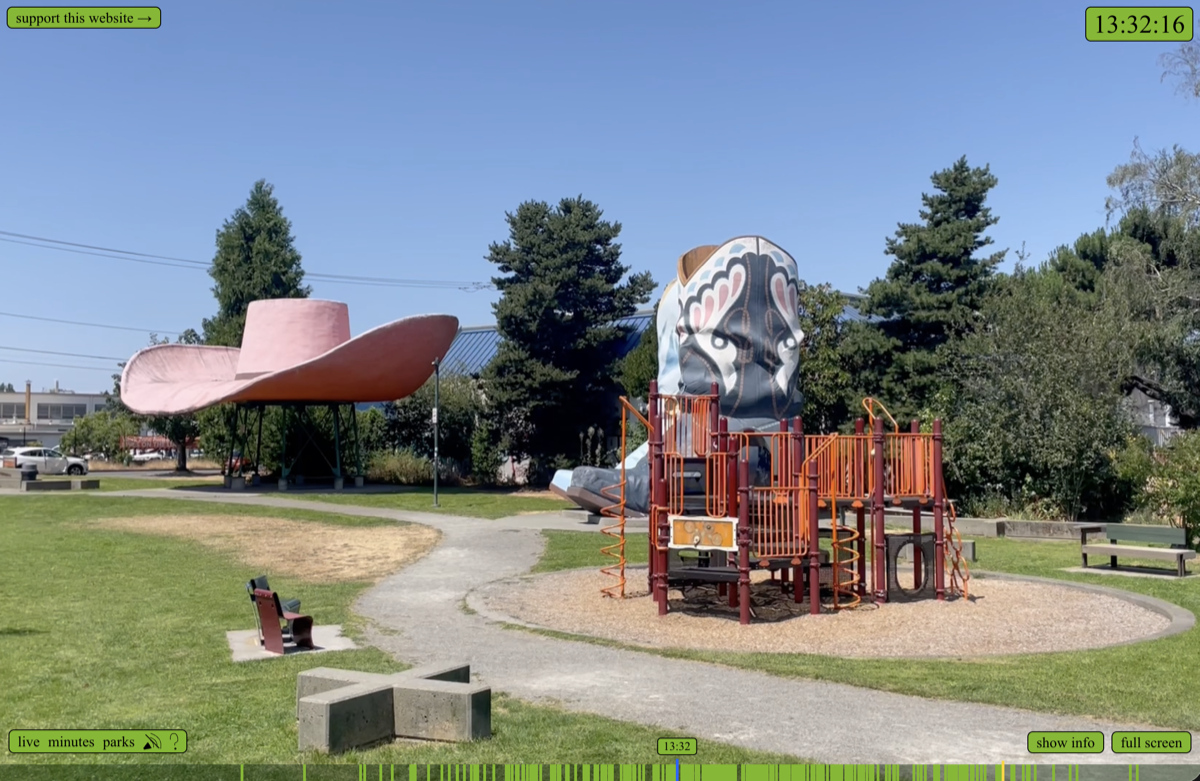 July 26, 2024. 1:32pm-1:33pm. Oxbow Park. Seattle, WA. USA