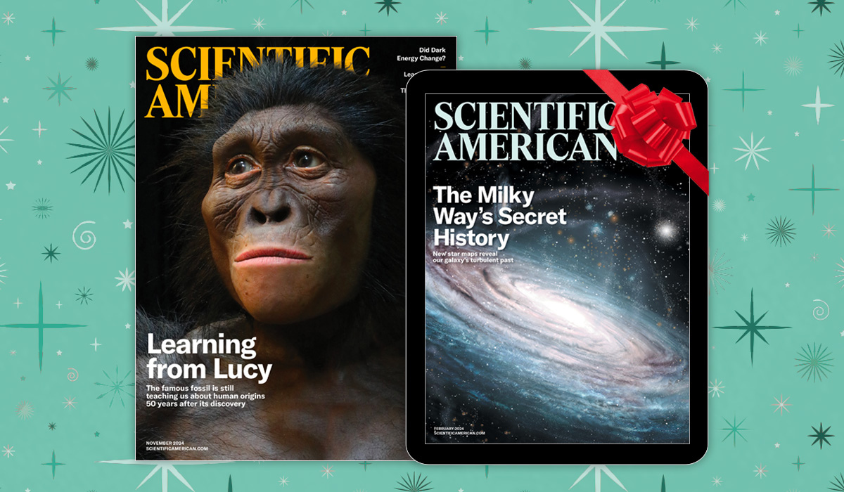 Scientific American Print and tablet cover with bow