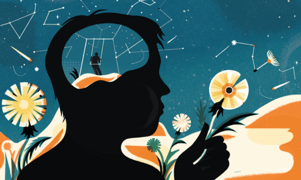 Human mind abstract illustration